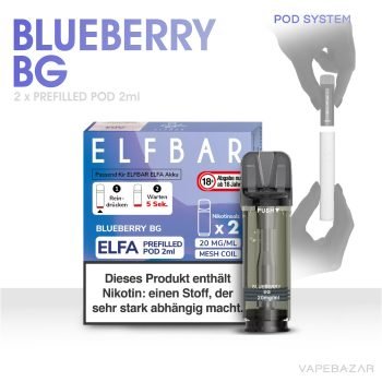 Elfa Elf Bar Blueberry BG Prefilled Pod System