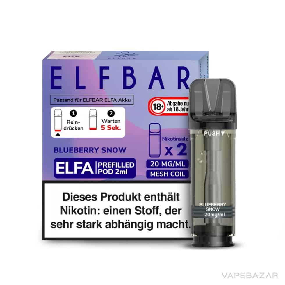 Elfa Elfbar Blueberry Snow 03 | Vapebazar Elf Bar Elfa - Blueberry Snow - 2Er Pack