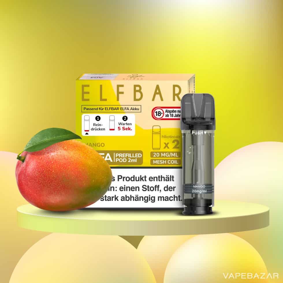 Elfa Elfbar Mango 1 | Vapebazar Elf Bar Elfa - Mango - 2Er Pack