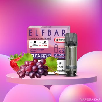 Elf Bar ELFA - Strawberry Grape - Prefilled Liquid Pod - 2er Pack