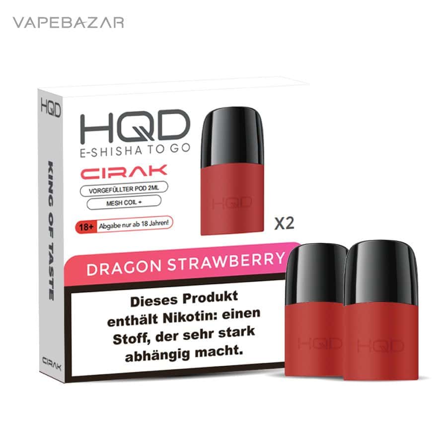 Hqd Cirak Dragon Strawberry 03 | Vapebazar Hqd Cirak - Hqd Pods - Dragon Strawberry - 2Er Pack