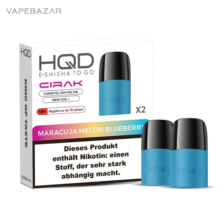 Hqd Cirak Maracuja Melon Blueberry 03 | Vapebazar Hqd Cirak - Hqd Pods - Maracuja Melon Blueberry - 2Er Pack