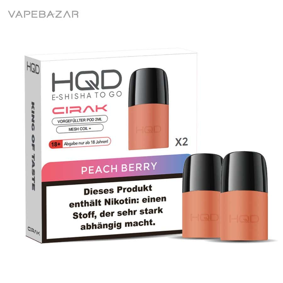 Hqd Cirak Peach Berries 03 1 | Vapebazar Hqd Cirak - Hqd Pods - Peach Berry - 2Er Pack