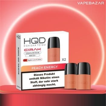 HQD Cirak - HQD Pods - Peach Energy - 2er Pack