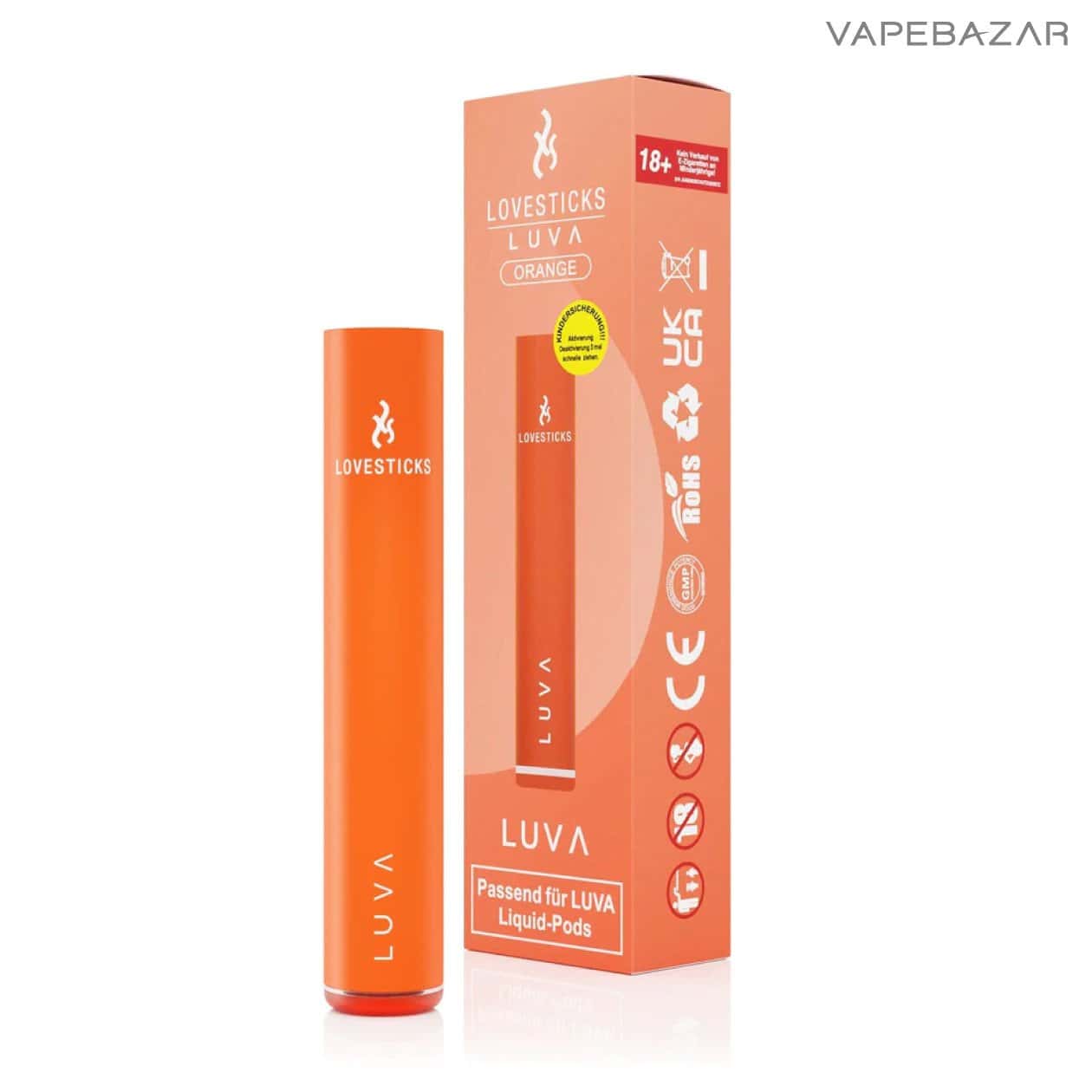 Lovesticks Luva Orange Basisgeraet | Vapebazar Lovesticks - Luva Orange - Basisgerät