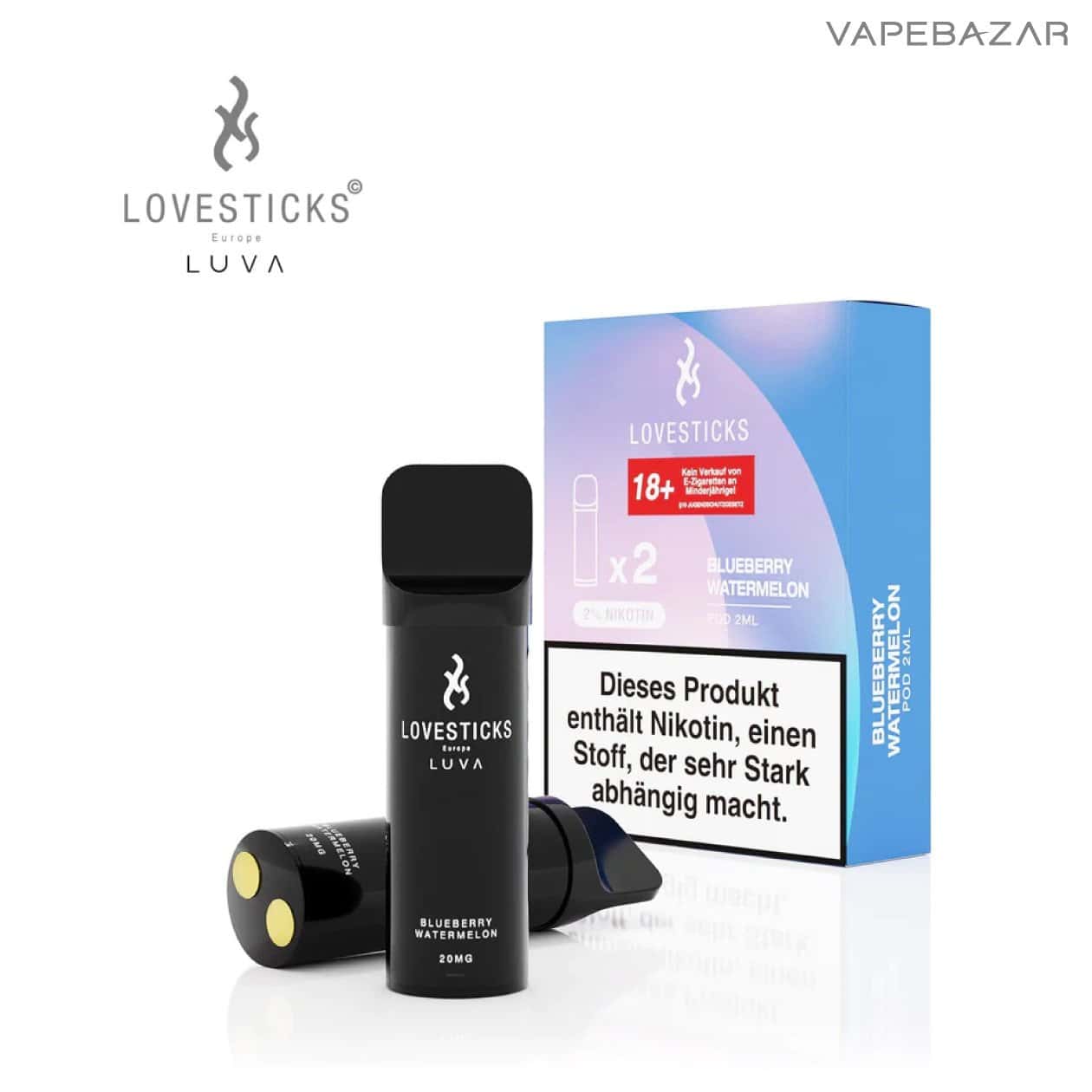 Lovesticks Luva Pods Blueberry Watermelon | Vapebazar Lovesticks Luva Pods Blueberry Watermelon