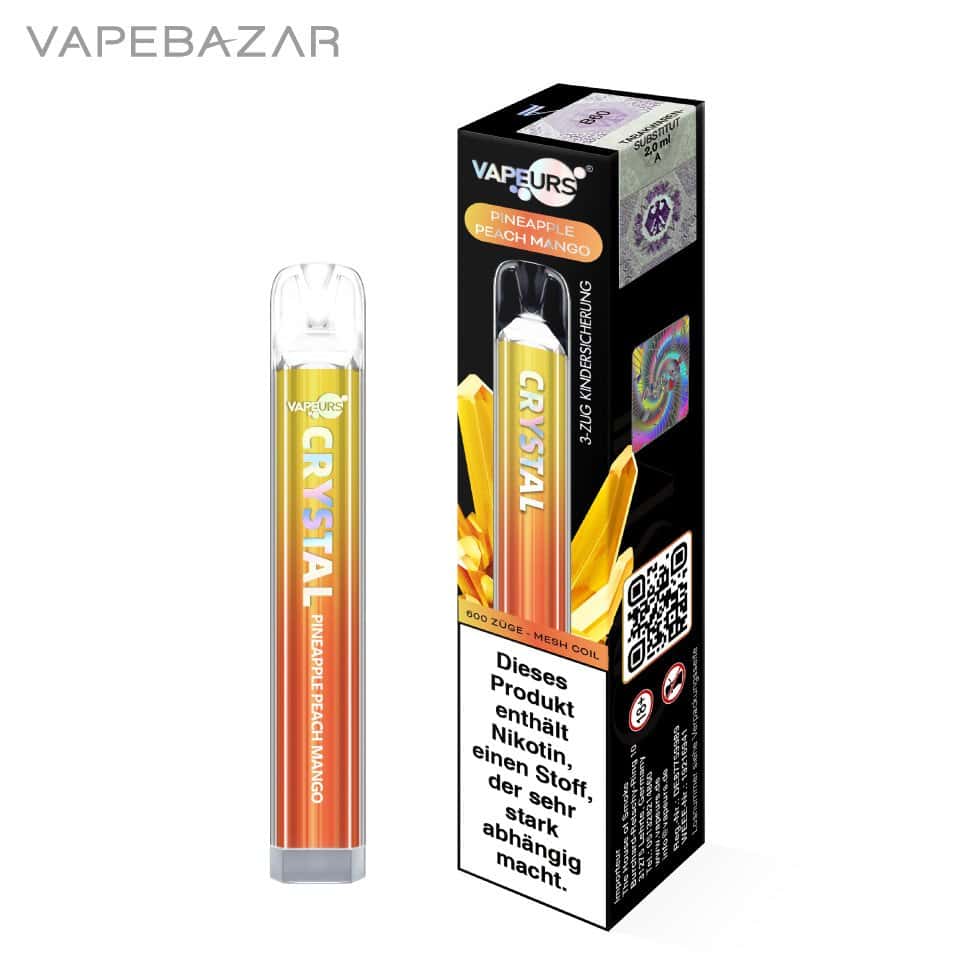 Vapeurs Crystal Pineapple Peach Mango 03 | Vapebazar Vapeurs Crystal - Pineapple Peach Mango - Vapebazar