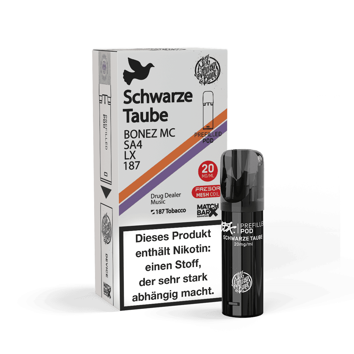 | Vapebazar 187 Pod Schwarze Taube By 187 Strassenbande