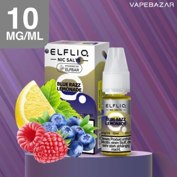 Elfliq Nikotinsalz Liquid 10ml - Blue Razz Lemonade 10mg/ml Nikotin