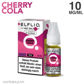 Elfliq Nikotinsalz Liquid 10ml - Cola Cherry 10mg/ml Nikotin