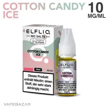 Elfliq Nikotinsalz Liquid 10ml - Cotton Candy Ice 10mg/ml Nikotin