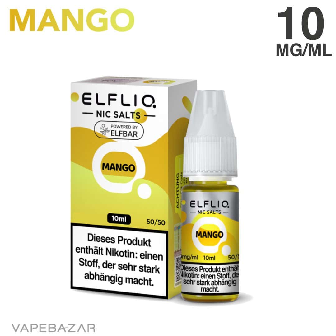 Elfliq Elfbar Liquid 10mg ml Mango 02 | Vapebazar Elfliq Nikotinsalz Liquid 10Ml - Mango 10Mg/Ml Nikotin