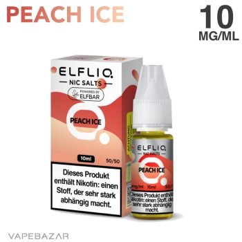 Elfliq Nikotinsalz Liquid 10ml - Peach Ice 10mg/ml Nikotin