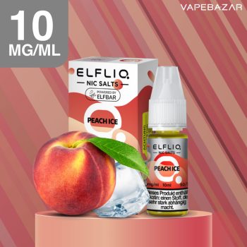Elfliq Nikotinsalz Liquid 10ml - Peach Ice 10mg/ml Nikotin