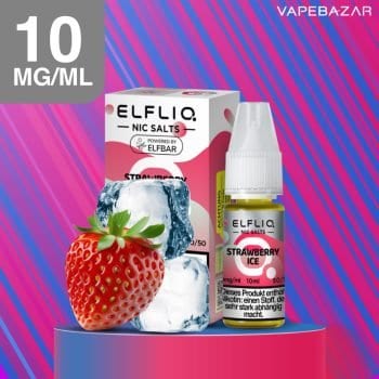 Elfliq Nikotinsalz Liquid 10ml - Strawberry Ice 10mg/ml Nikotin