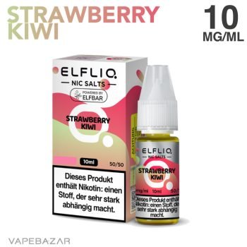 Elfliq Nikotinsalz Liquid 10ml - Strawberry Kiwi 10mg/ml