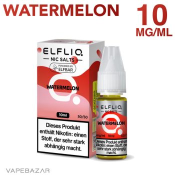 Elfliq Nikotinsalz Liquid 10ml - Watermelon 10mg/ml Nikotin