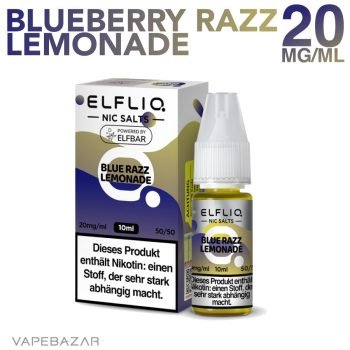 Elfliq Elfbar Nikotinsalz Liquid 10ml - Blue Razz Lemonade 20mg/ml Nikotin
