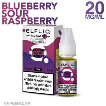 Elfliq Elfbar Nikotinsalz Liquid 10ml - Blueberry Sour Raspberry 20mg/ml Nikotin