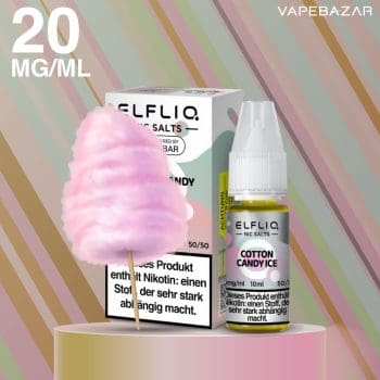 Elfliq Liquid 10ml - Cotton Candy Ice 20mg/ml Nikotin