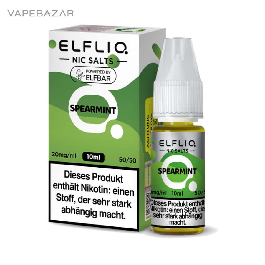 Elfliq Elfbar Liquid 20mg ml Spearmint 03 | Vapebazar Elfliq Nikotinsalz Liquid 10Ml - Spearmint 20Mg/Ml Nikotin