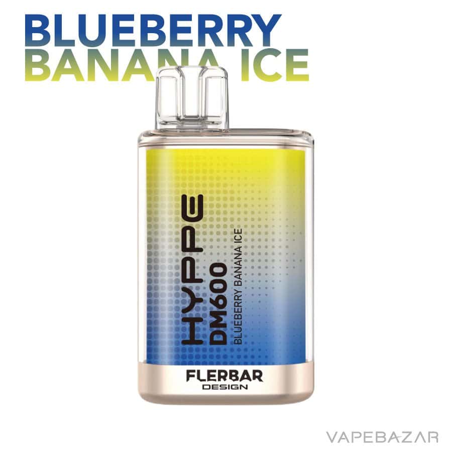 Flerbar Hyppe DM600 Blueberry Banana Ice 02 | Vapebazar Flerbar- Hyppe Dm600 Vape - Blueberry Banana Ice