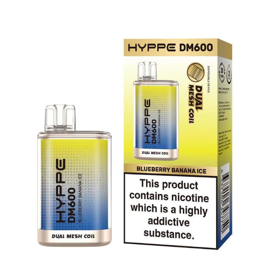 Flerbar Hyppe DM600 Blueberry Banana Ice 03 | Vapebazar Flerbar- Hyppe Dm600 Vape - Blueberry Banana Ice