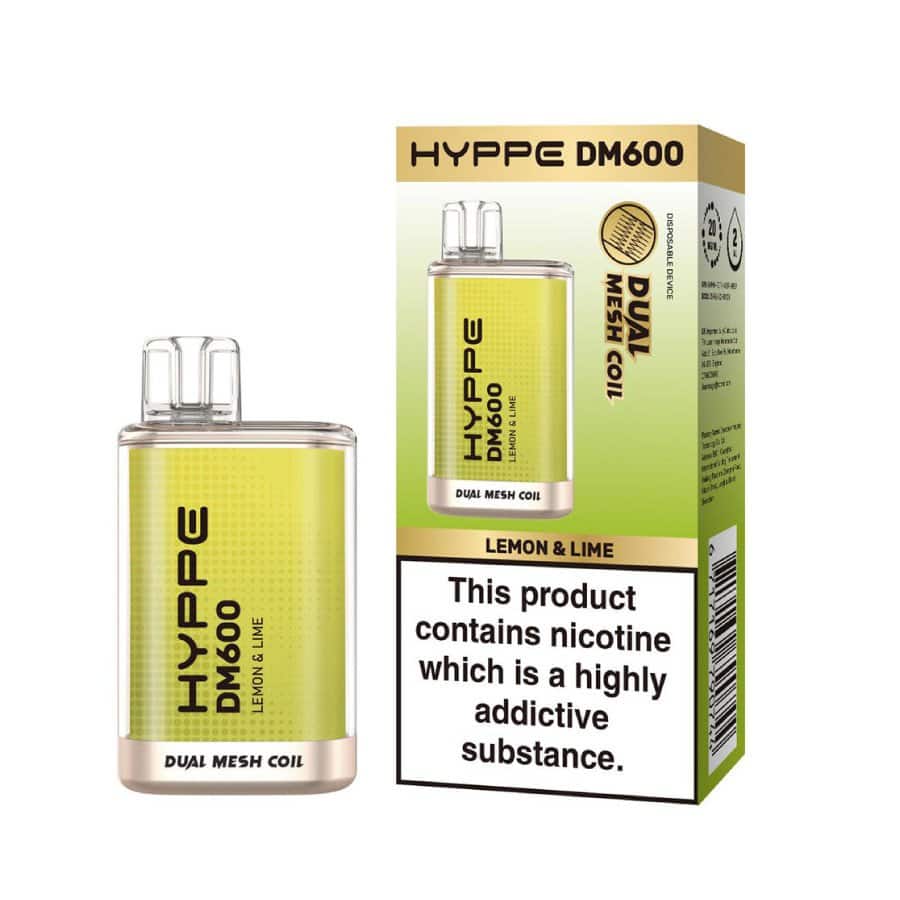 Flerbar Hyppe DM600 Lemon Lime 03 | Vapebazar Flerbar Hyppe Dm600 - Lemon Lime