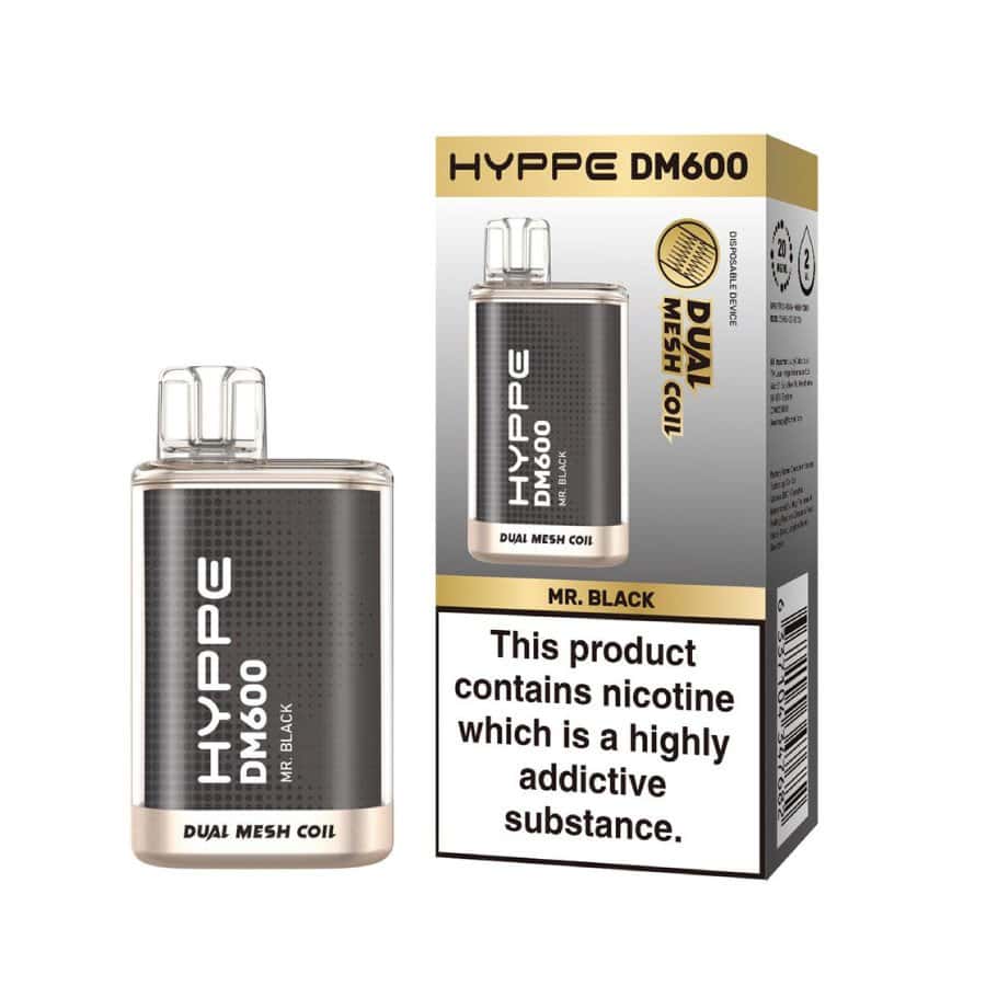 Flerbar Hyppe DM600 Mr Black 03 | Vapebazar Flerbar- Hyppe Dm600 - Mr. Black