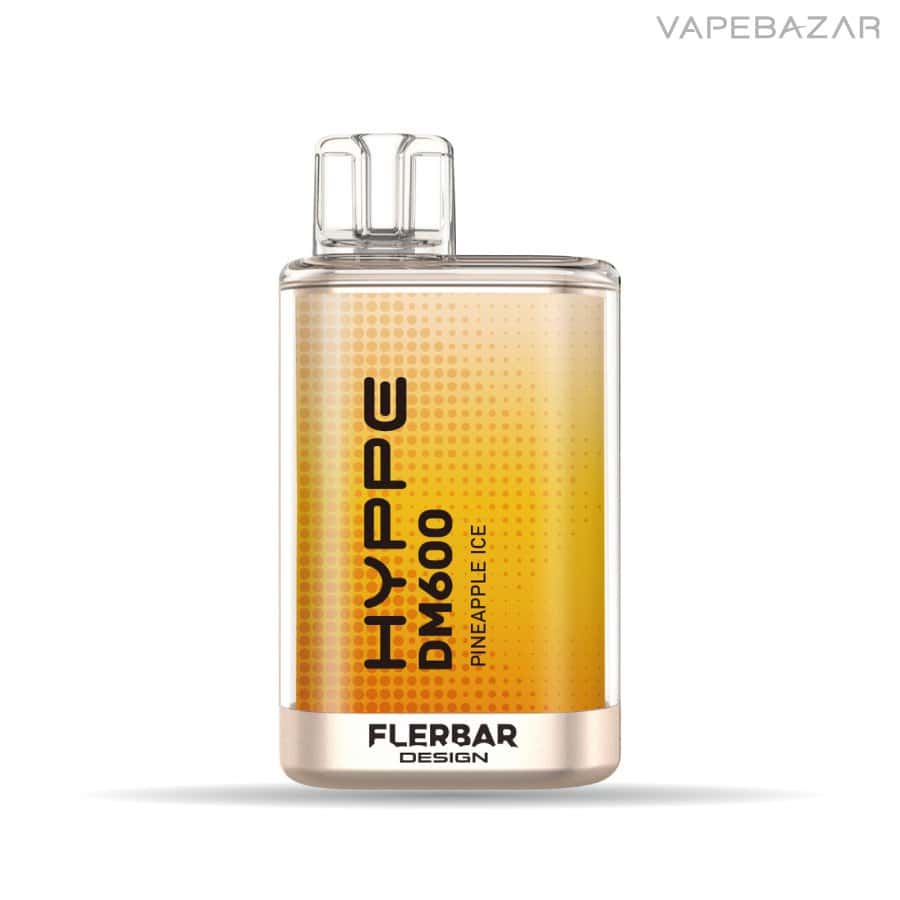 Flerbar Hyppe DM600 Pineapple Ice 01 | Vapebazar Flerbar Hyppe Dm600 - Pineapple Ice