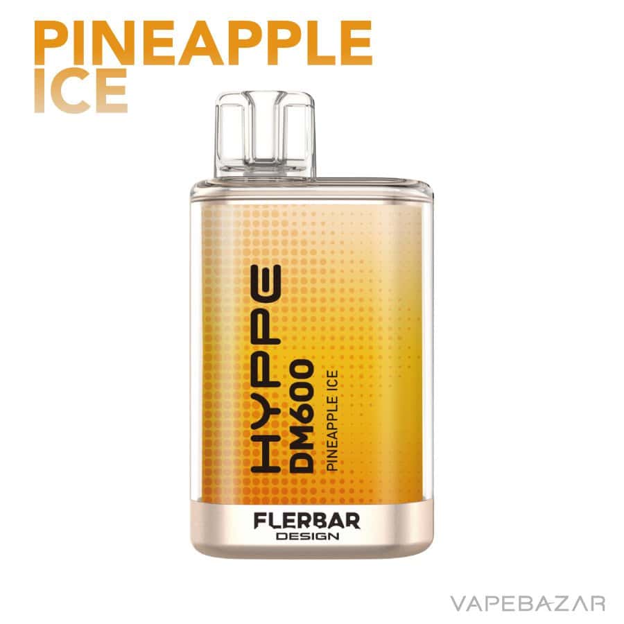 Flerbar Hyppe DM600 Pineapple Ice 02 | Vapebazar Flerbar Hyppe Dm600 - Pineapple Ice