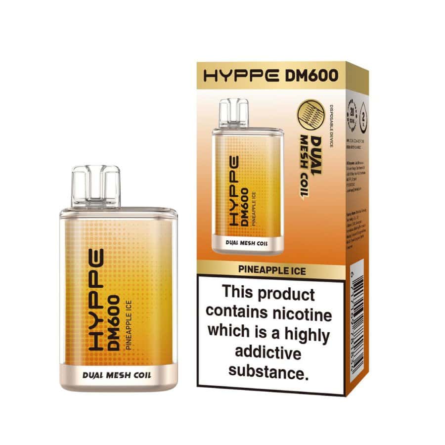 Flerbar Hyppe DM600 Pineapple Ice 03 | Vapebazar Flerbar Hyppe Dm600 - Pineapple Ice