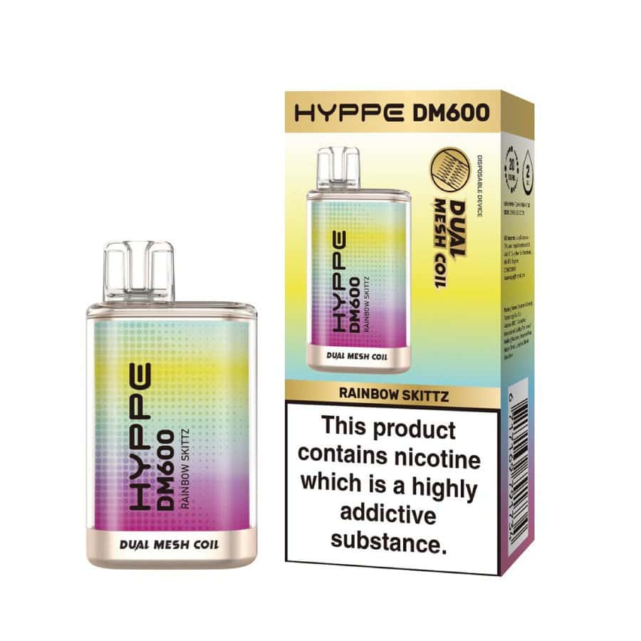 Flerbar Hyppe DM600 Rainbow Skittz 03 | Vapebazar Flerbar- Hyppe Dm600 - Rainbow Skittz