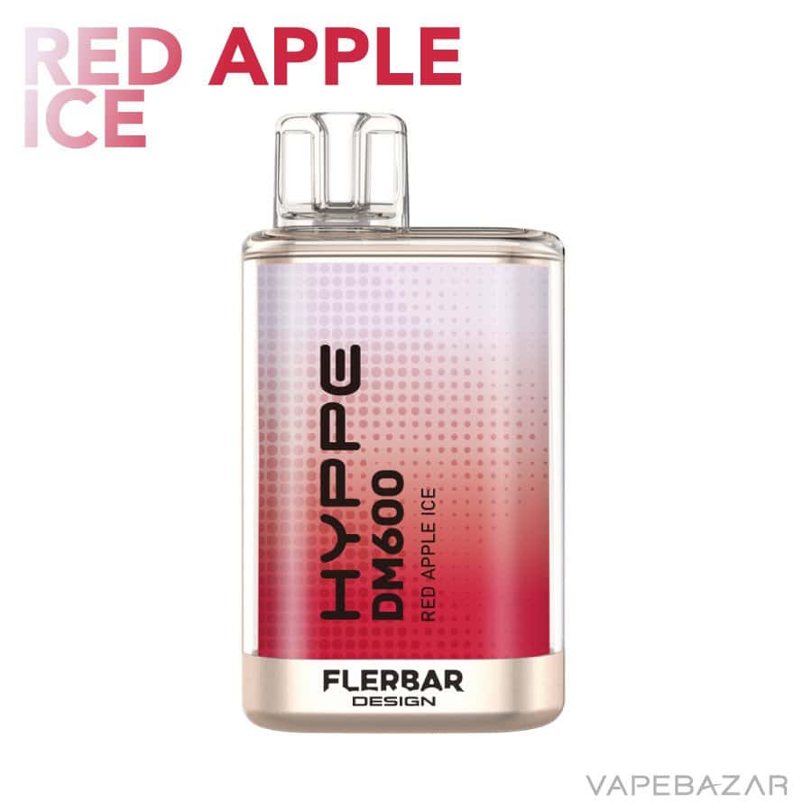 Flerbar Hyppe DM600 Red Apple Ice 02 | Vapebazar Flerbar Hyppe Dm600 - Red Apple Ice