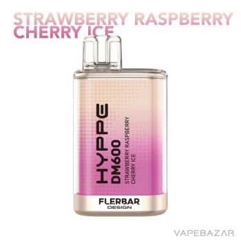 FLERBAR HYPPE DM600 - Strawberry Raspberry Cherry Ice