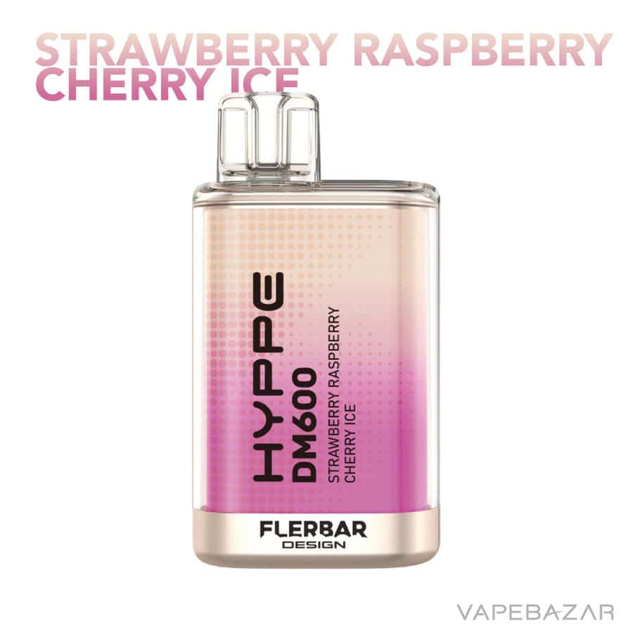 Flerbar Hyppe DM600 Strawberry Raspberry Cherry Ice 02 | Vapebazar Flerbar Hyppe Dm600 - Strawberry Raspberry Cherry Ice