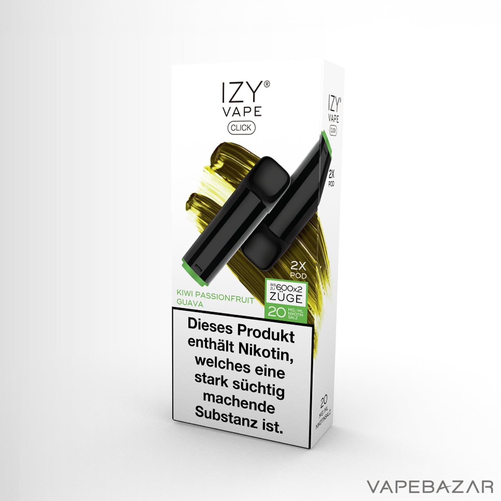 Izy Vape Click Kiwi Passionfruit Guava 2 | Vapebazar Vapebazar Izy Vape Click - Kiwi Passionfruit Guava 2