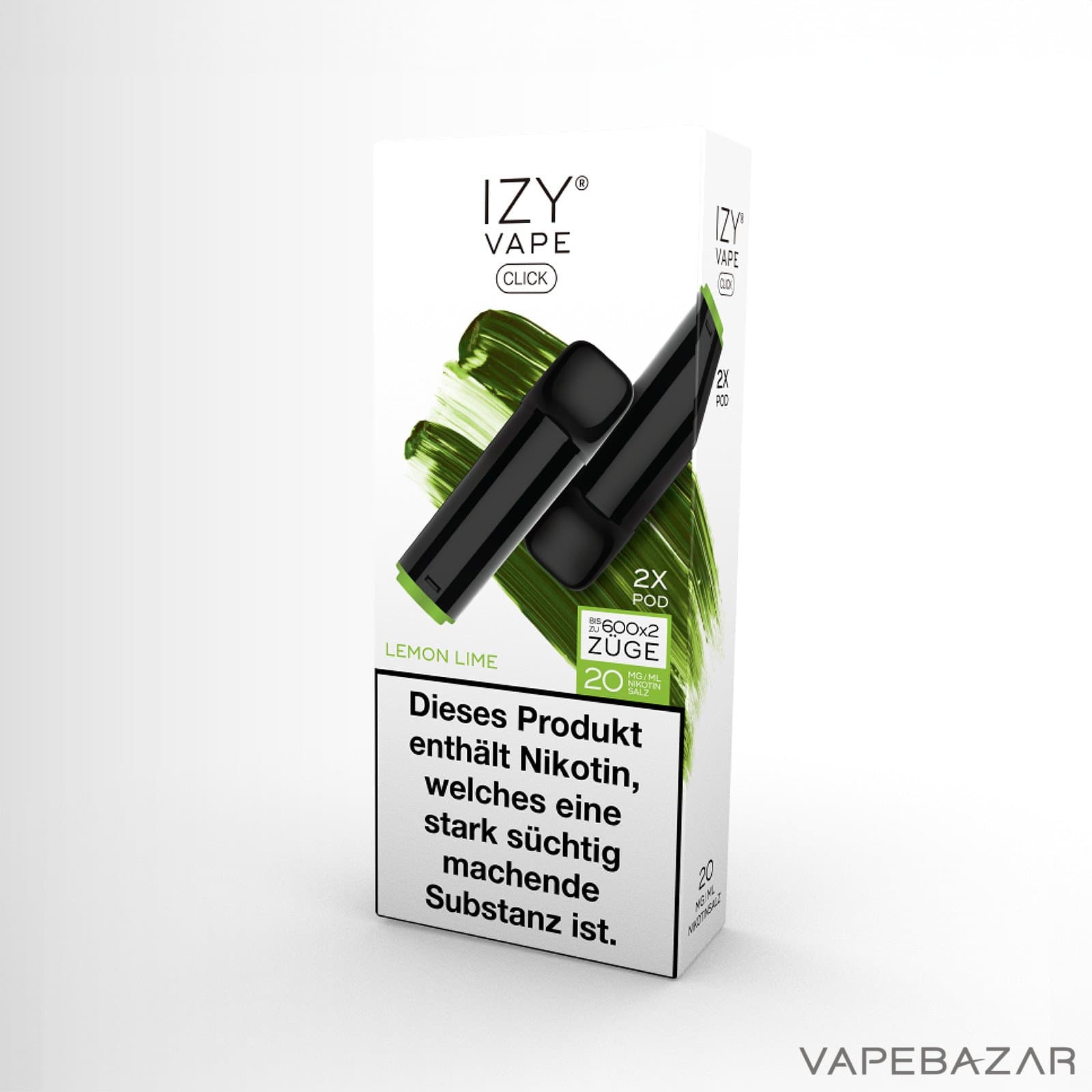 Izy Vape Click Lemon Lime 2 | Vapebazar Vapebazar Izy Vape Click - Lemon Lime 2