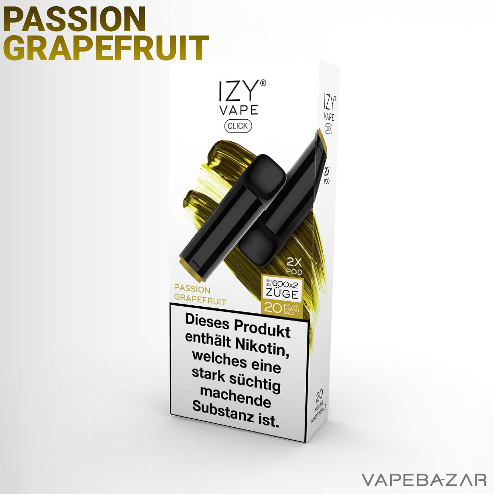 Izy Vape Click Passion Grapefruit | Vapebazar Vapebazar Izy Vape Click - Passion Grapefruit