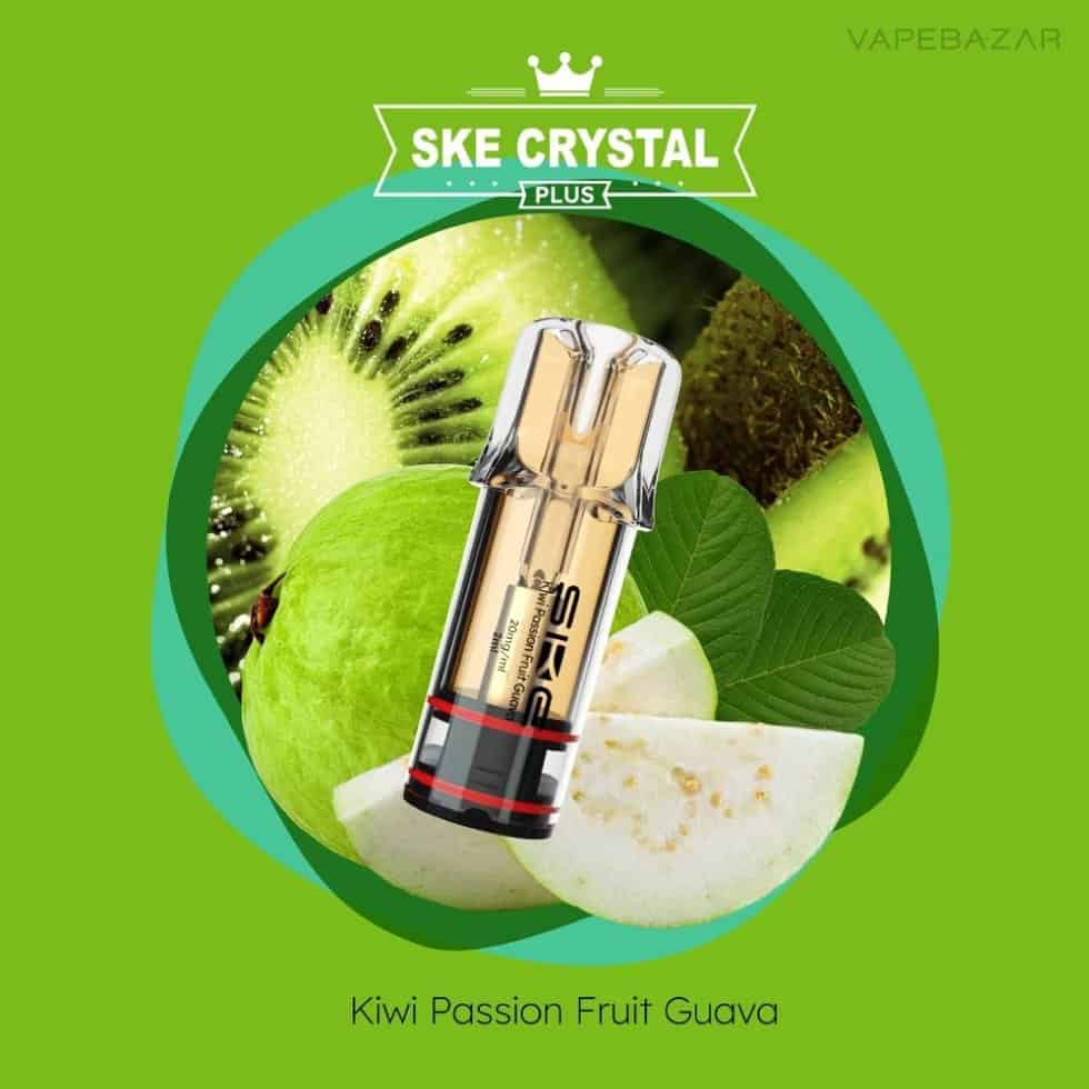 Ske Crystal Plus Kiwi Passion Fruit Guava Pod | Vapebazar Ske Crystal Plus Pod - Kiwi Passionfruit Guava - 20Mg/Ml Nikotin