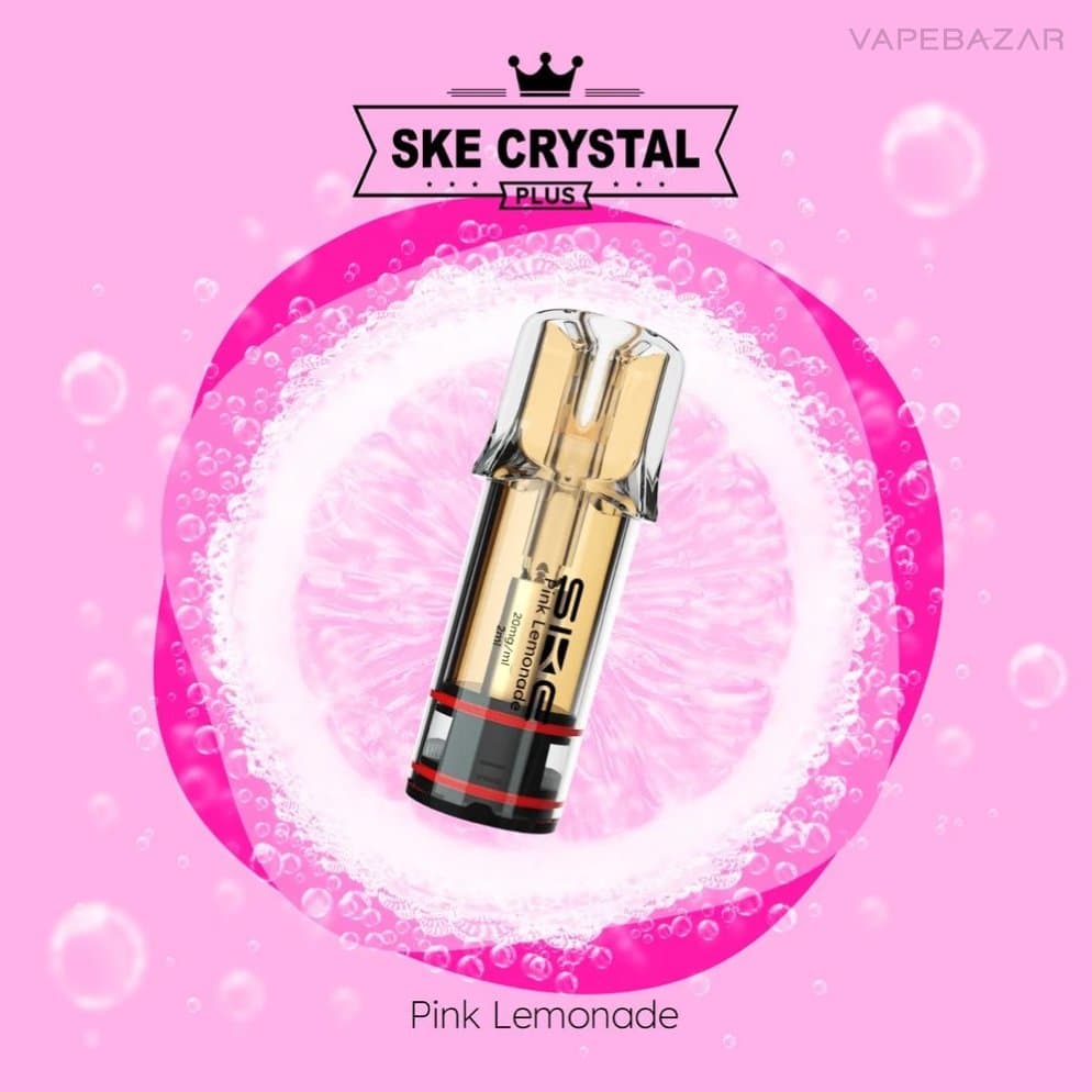Ske Crystal Plus Pink Lemonade Pod | Vapebazar Ske Crystal Plus Pod - Pink Lemonade - 20Mg/Ml Nikotin