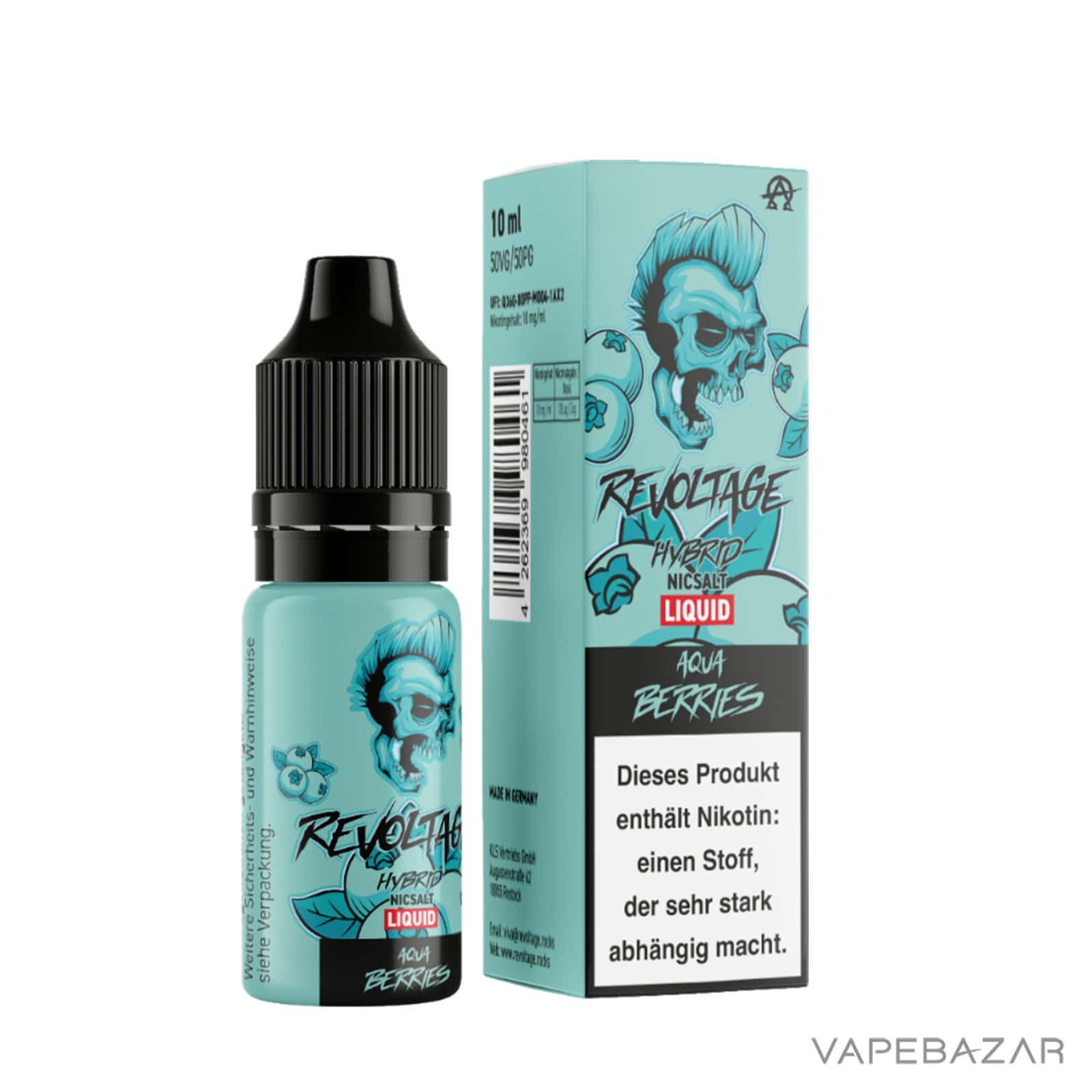 AquaBerries3 | Vapebazar Revoltage Hybrid Nicsalt Liquid - Aqua Berries