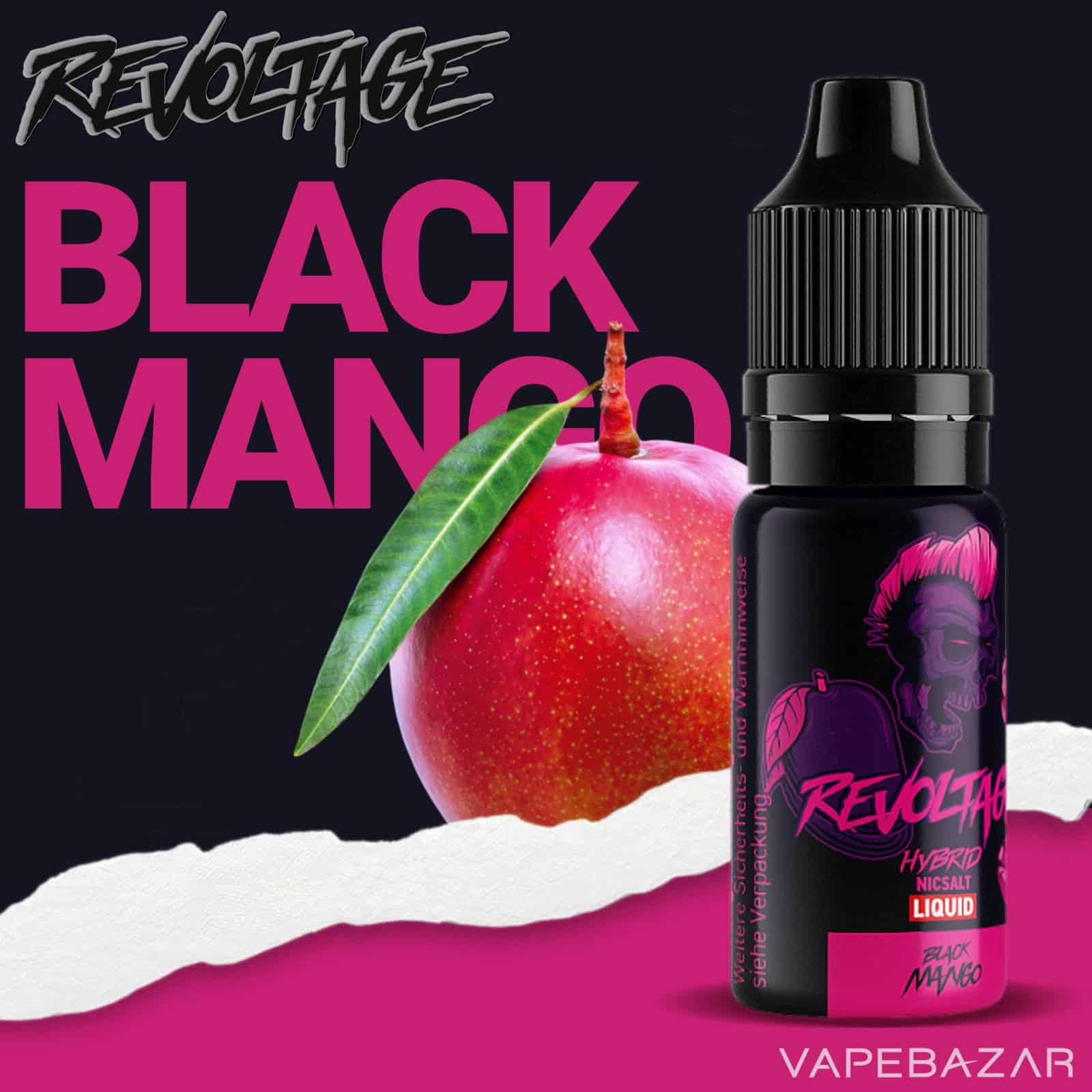 BlackMango1 | Vapebazar Revoltage Hybrid Nicsalt Liquid - Black Mango