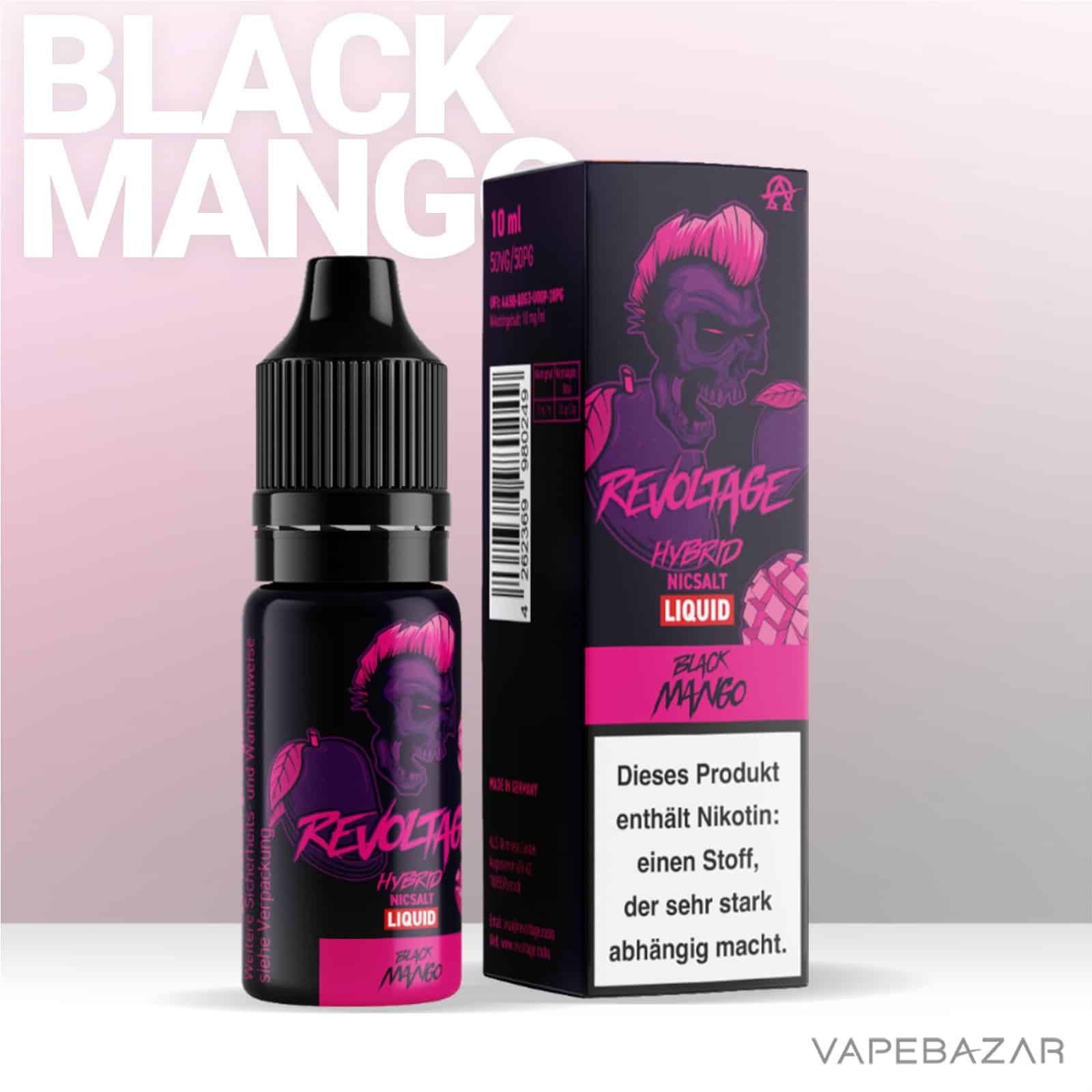 BlackMango2 | Vapebazar Revoltage Hybrid Nicsalt Liquid - Black Mango