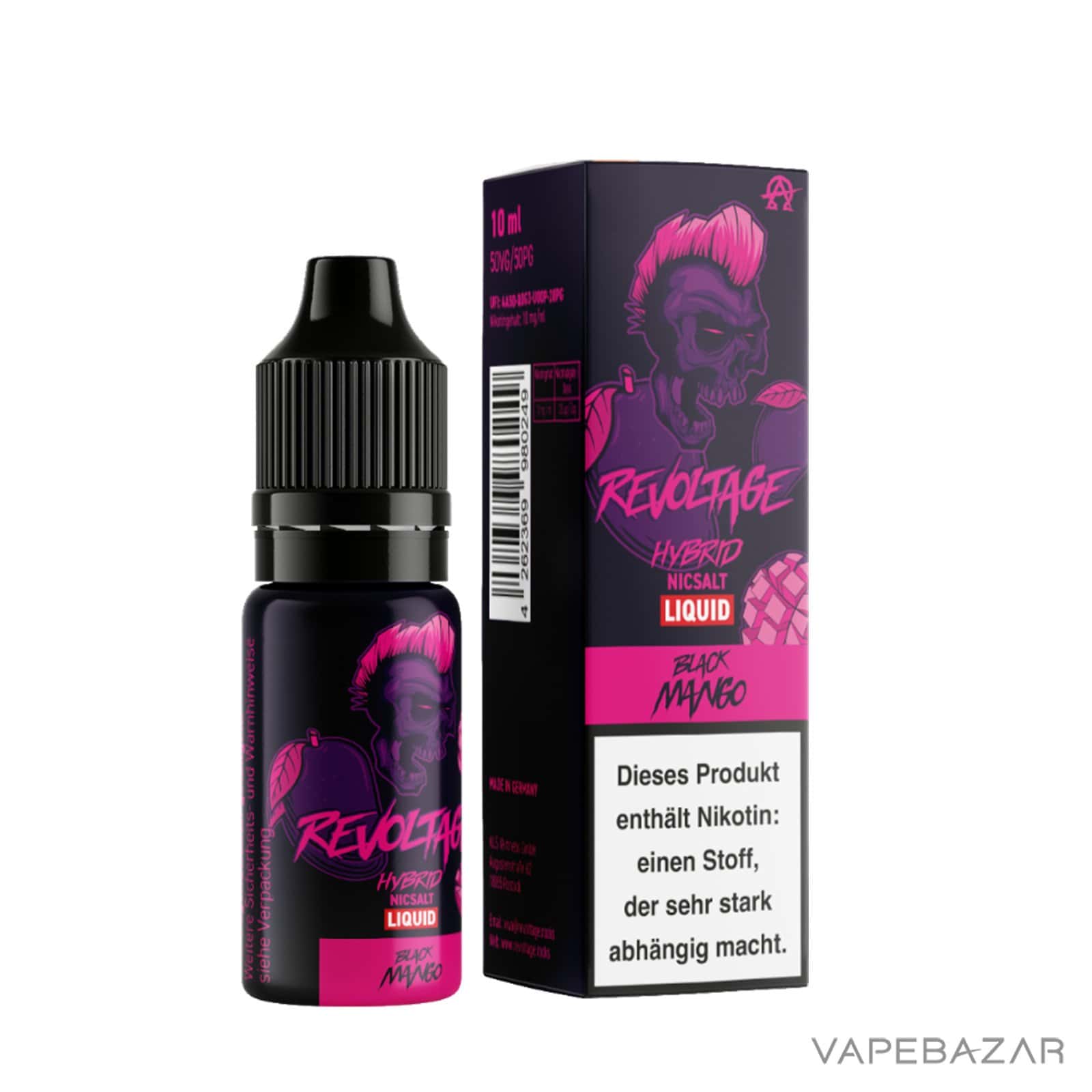 BlackMango3 | Vapebazar Revoltage Hybrid Nicsalt Liquid - Black Mango