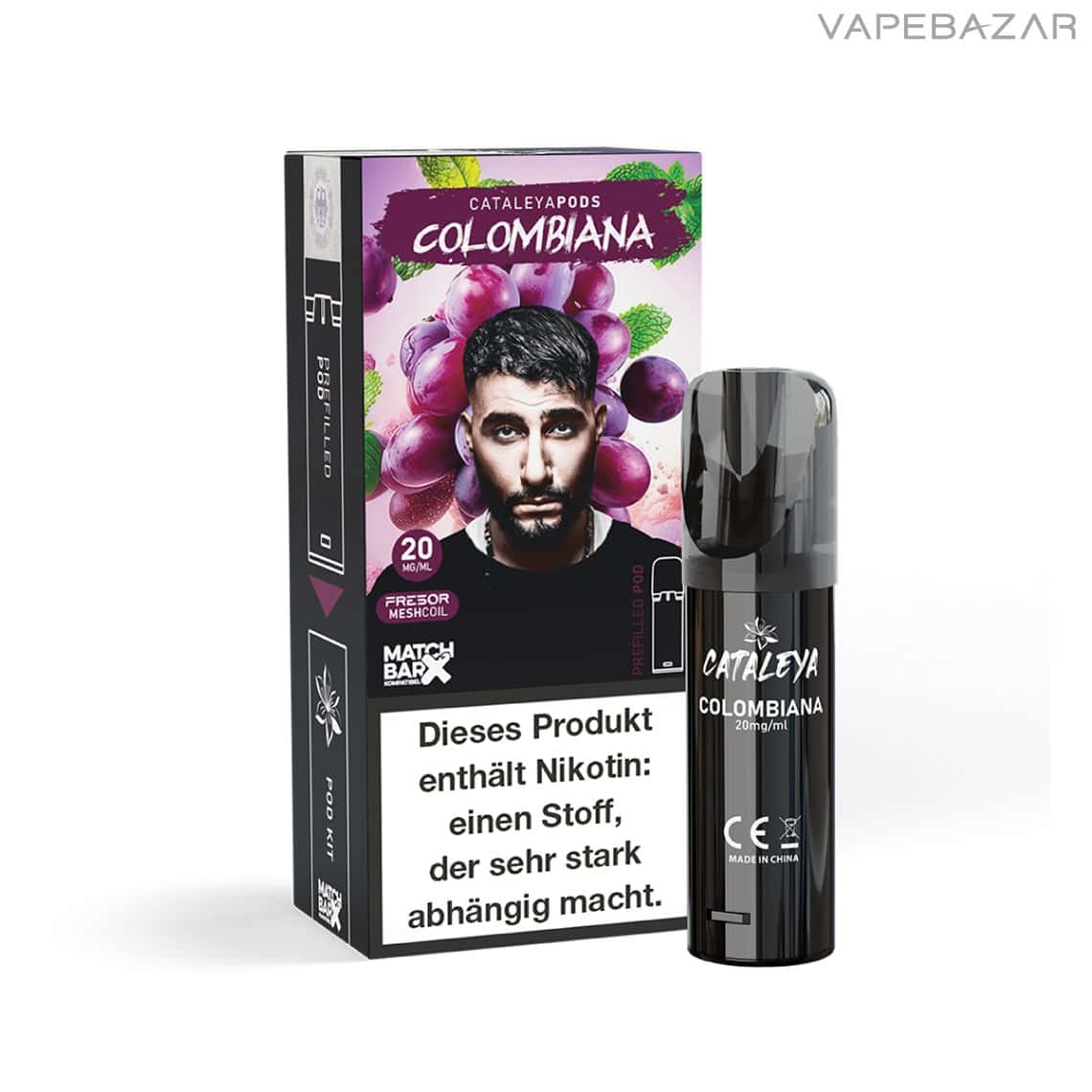 Cataleya Vape Pods Colombiana 02 | Vapebazar Cataleya By Samra Prefilled Pod - Colombiana