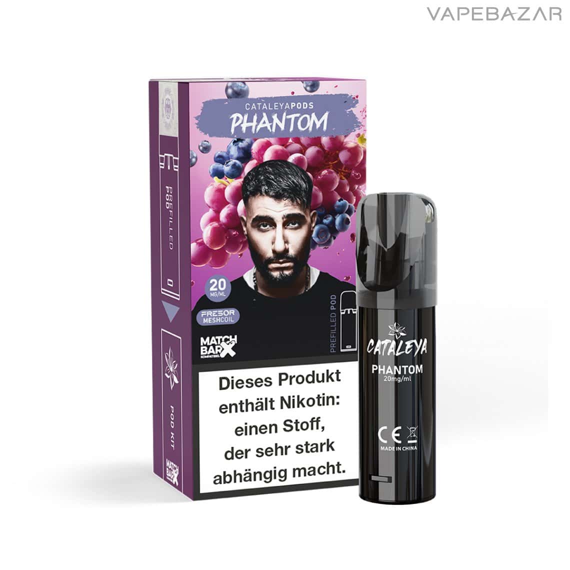 Cataleya Vape Pods Phantom 02 | Vapebazar Cataleya By Samra Prefilled Pod - Phantom