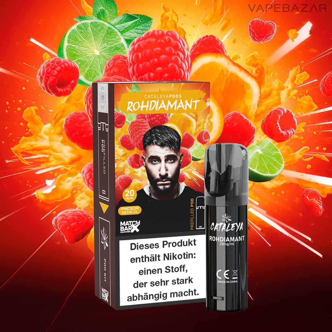 Cataleya Vape Pods Rohdiamant 01 | Vapebazar Cataleya By Samra Prefilled Pod - Rohdiamant