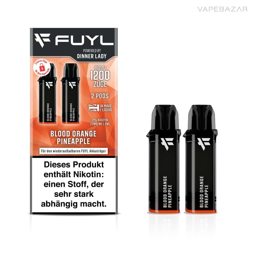 DINNER LADY FUYL Pod Blood Orange Pineapple | Vapebazar Dinner Lady Fuyl Pods - Blood Orange Pineapple
