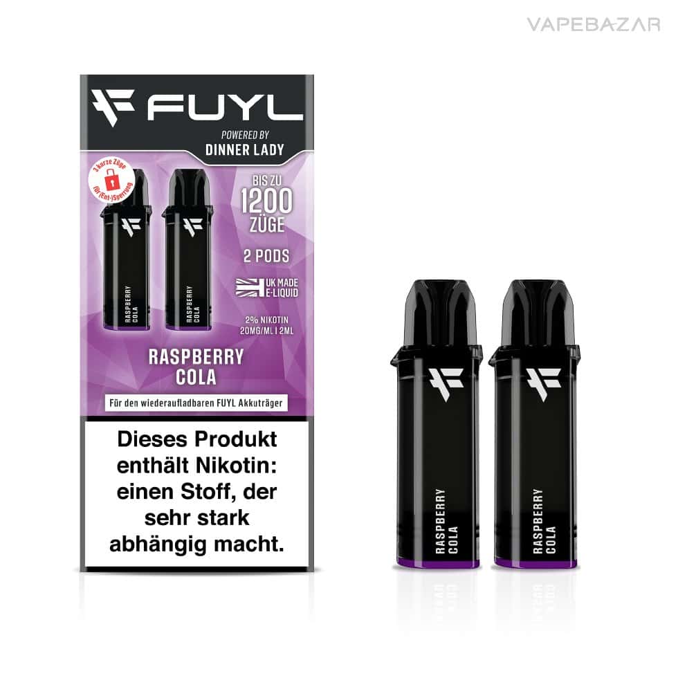 DINNER LADY FUYL Pod Raspberry Cola | Vapebazar Dinner Lady Fuyl Pods - Raspberry Cola